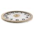 Horloge ronde bois clair fond blanc 70 cm