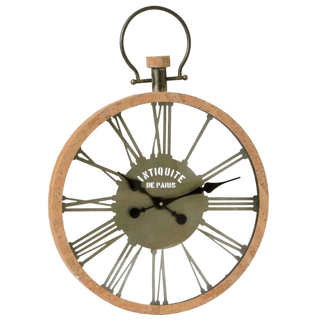 Horloge vintage métal 65 cm