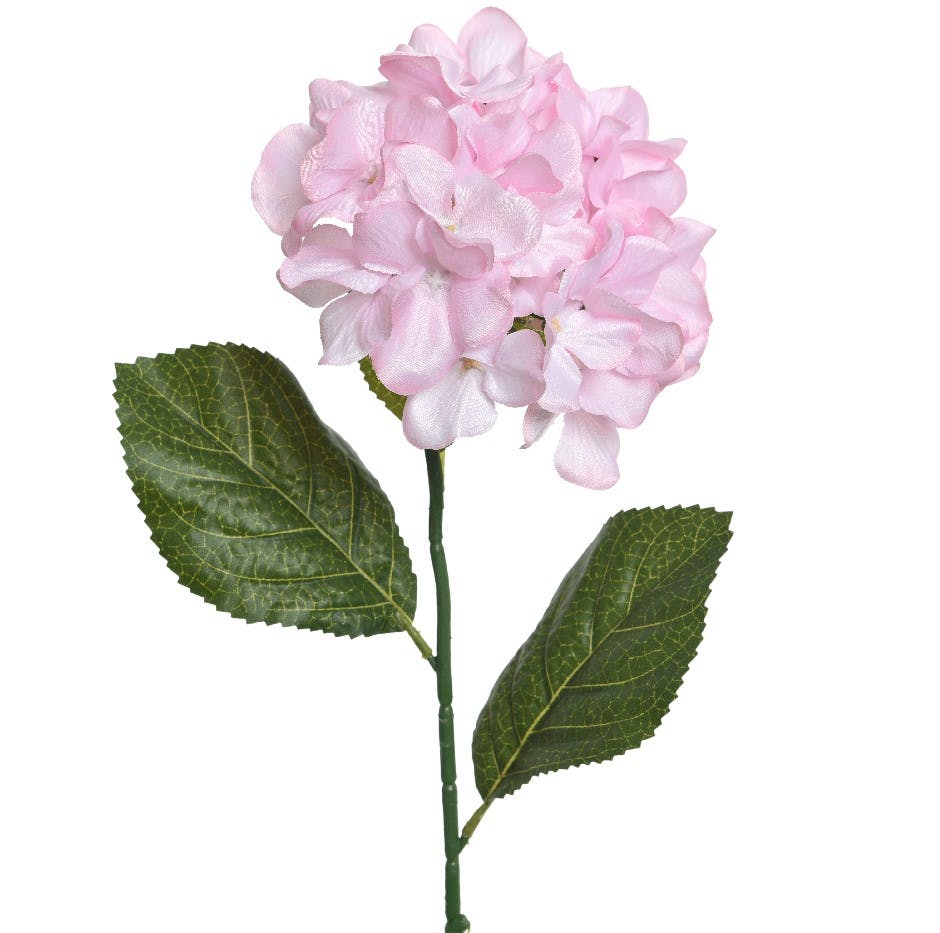 Hortensia artificiel couleur rose pâle
