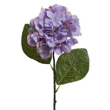  Hortensia artificiel sur tige, couleur lilas