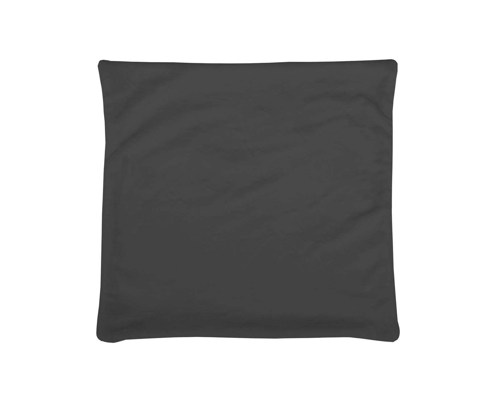 Housse de coussin anthracite touché doux 60x60cm DOUDOU