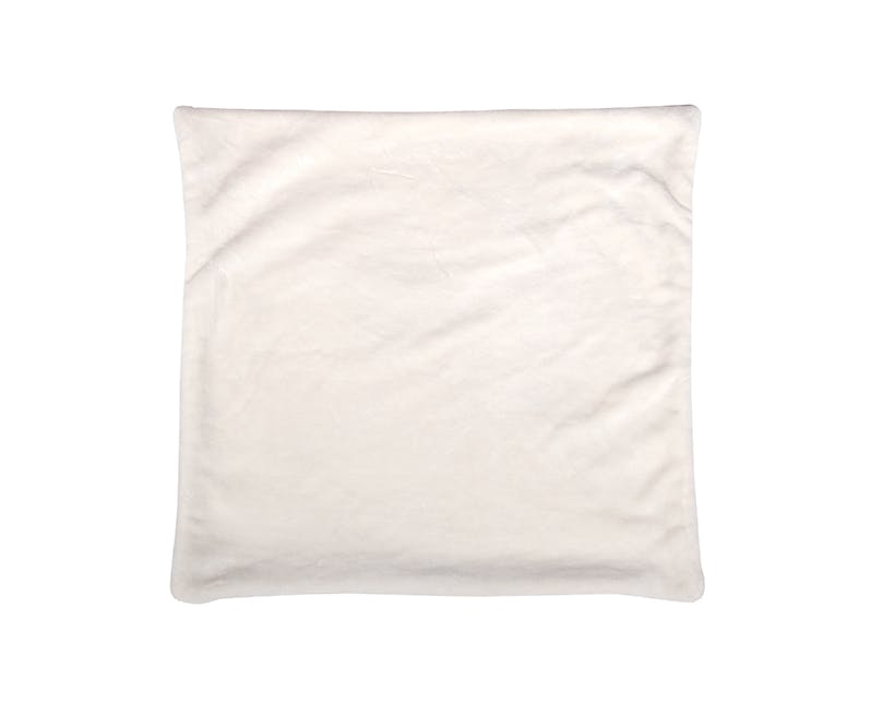 Housse de coussin écru touché doux 40x40cm DOUDOU