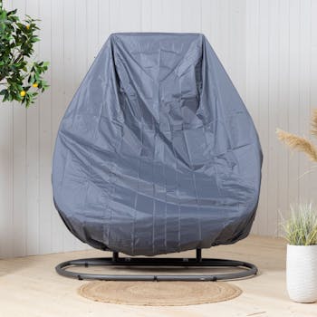 Housse grise pour fauteuil suspendu 2 places