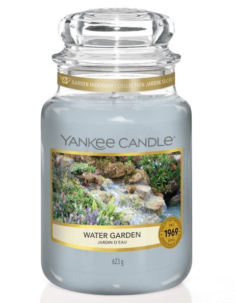 Jardin d'eau bougie parfumée grande jarre YANKEE CANDLE
