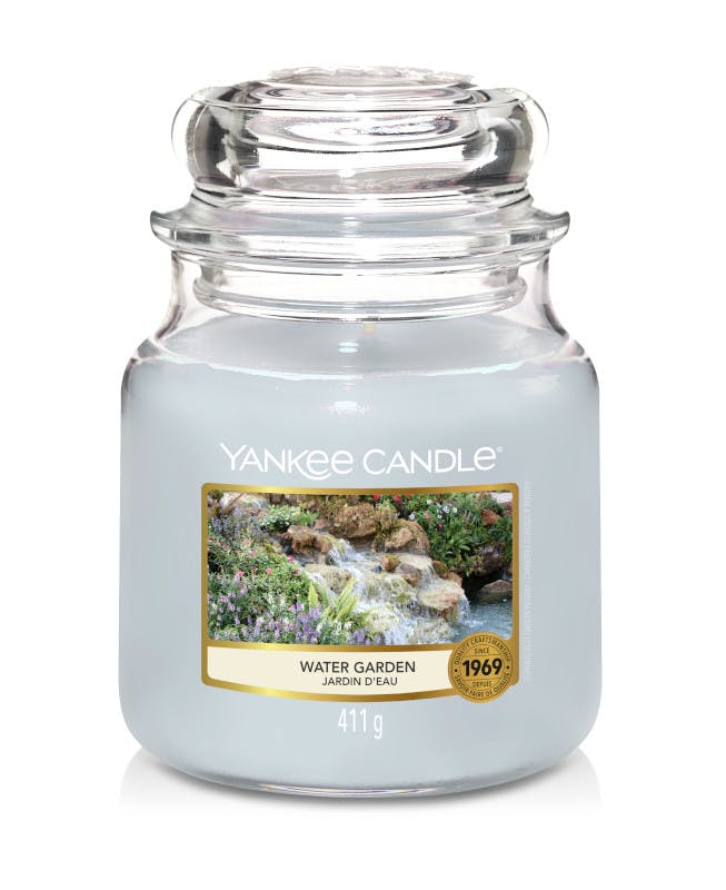 Jardin d'eau bougie parfumée moyenne jarre YANKEE CANDLE