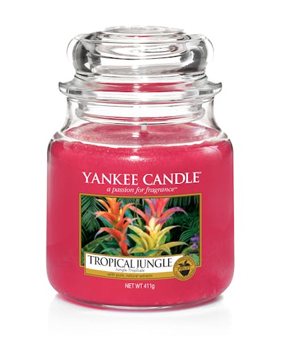Jungle Tropical bougie parfumée moyenne jarre YANKEE CANDLE