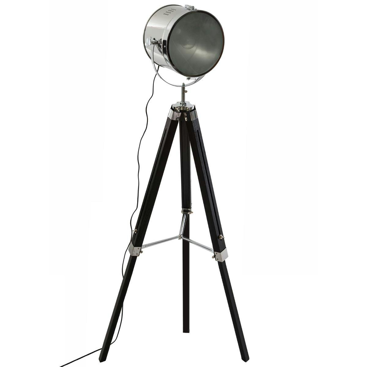Lampadaire cinéma métal noir H152cm