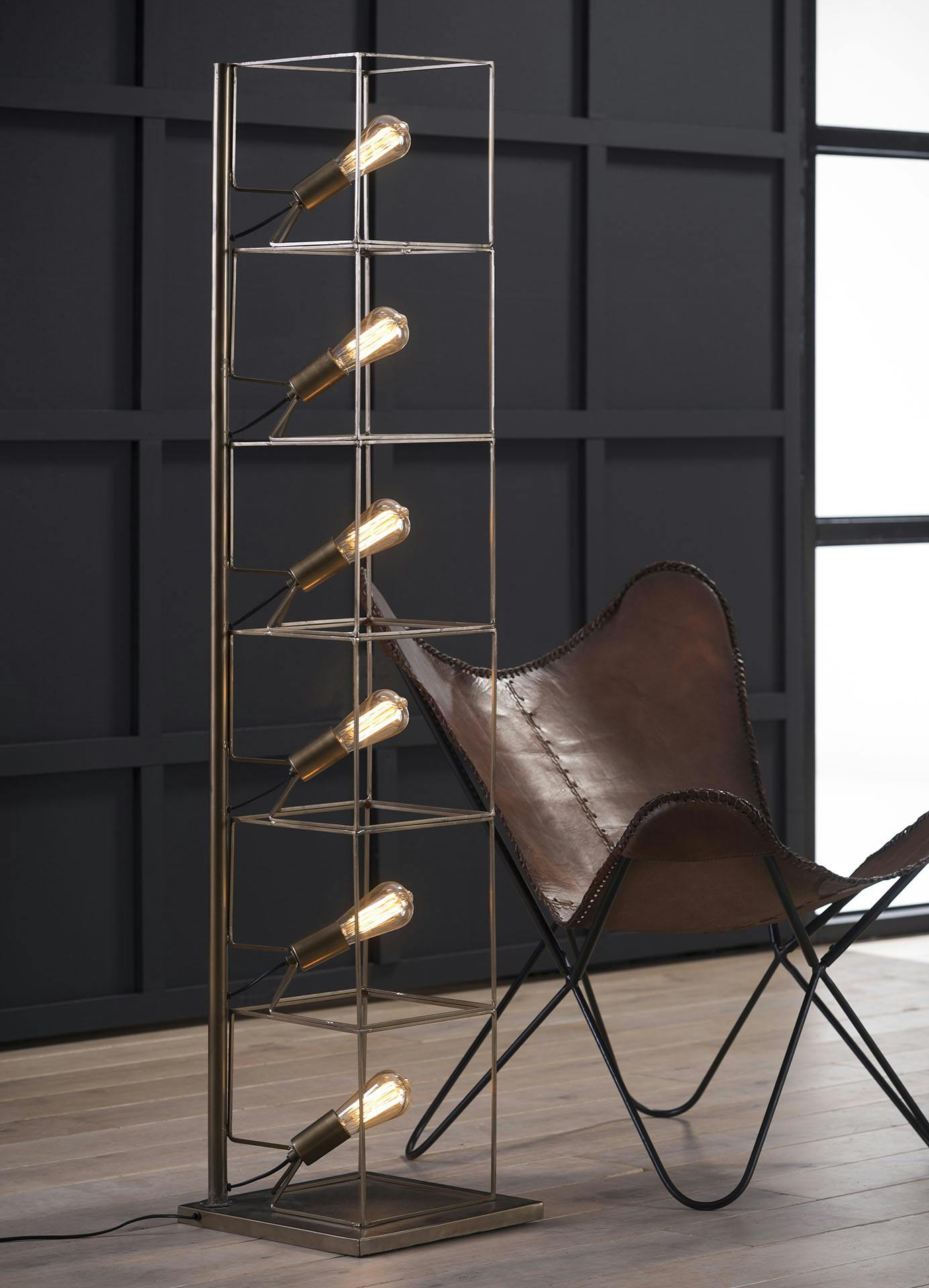 Lampadaire contemporain étagé 6 lampes RALF