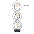 Lampadaire industriel anneaux doubles 3 lampes TRIBECA