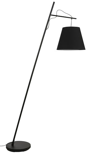 Lampadaire métal noir abat-jour suspendu H 180 cm