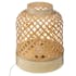 Lampe à poser à croisillons en bambou 30 cm