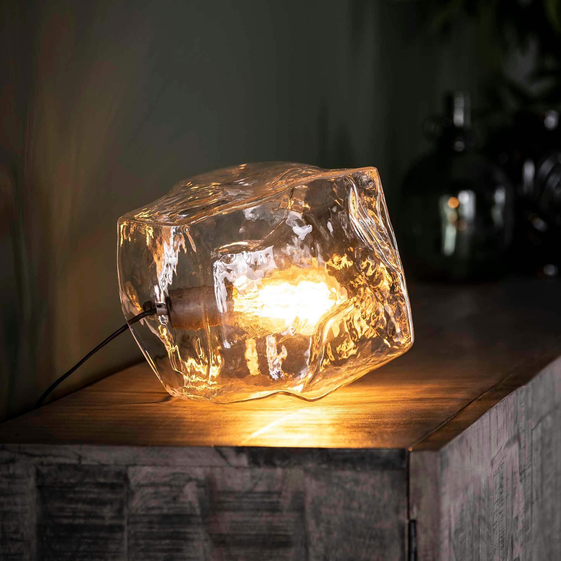 Lampe à poser contemporaine effet glaçon NIAGARA