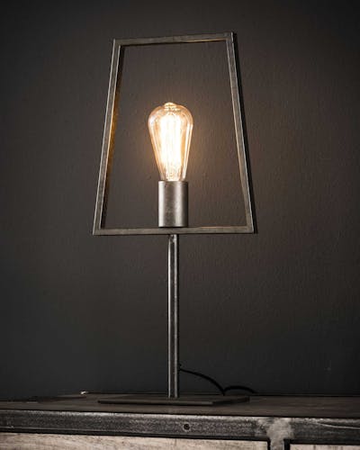 Lampe à poser design gris métal H52 cm RALF