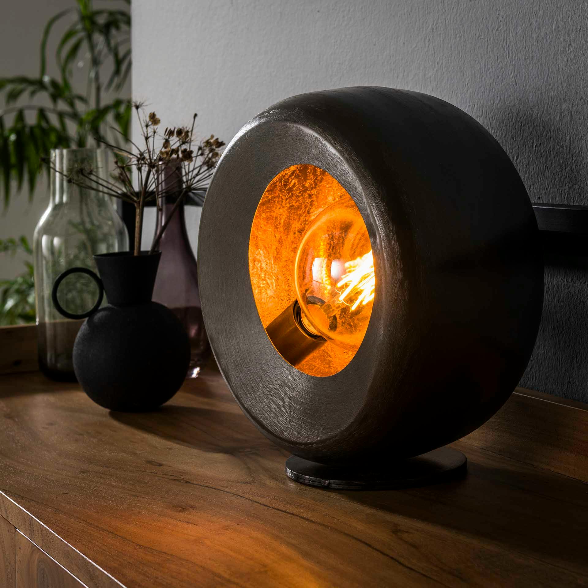 Lampe à poser industrielle forme couronne RALF