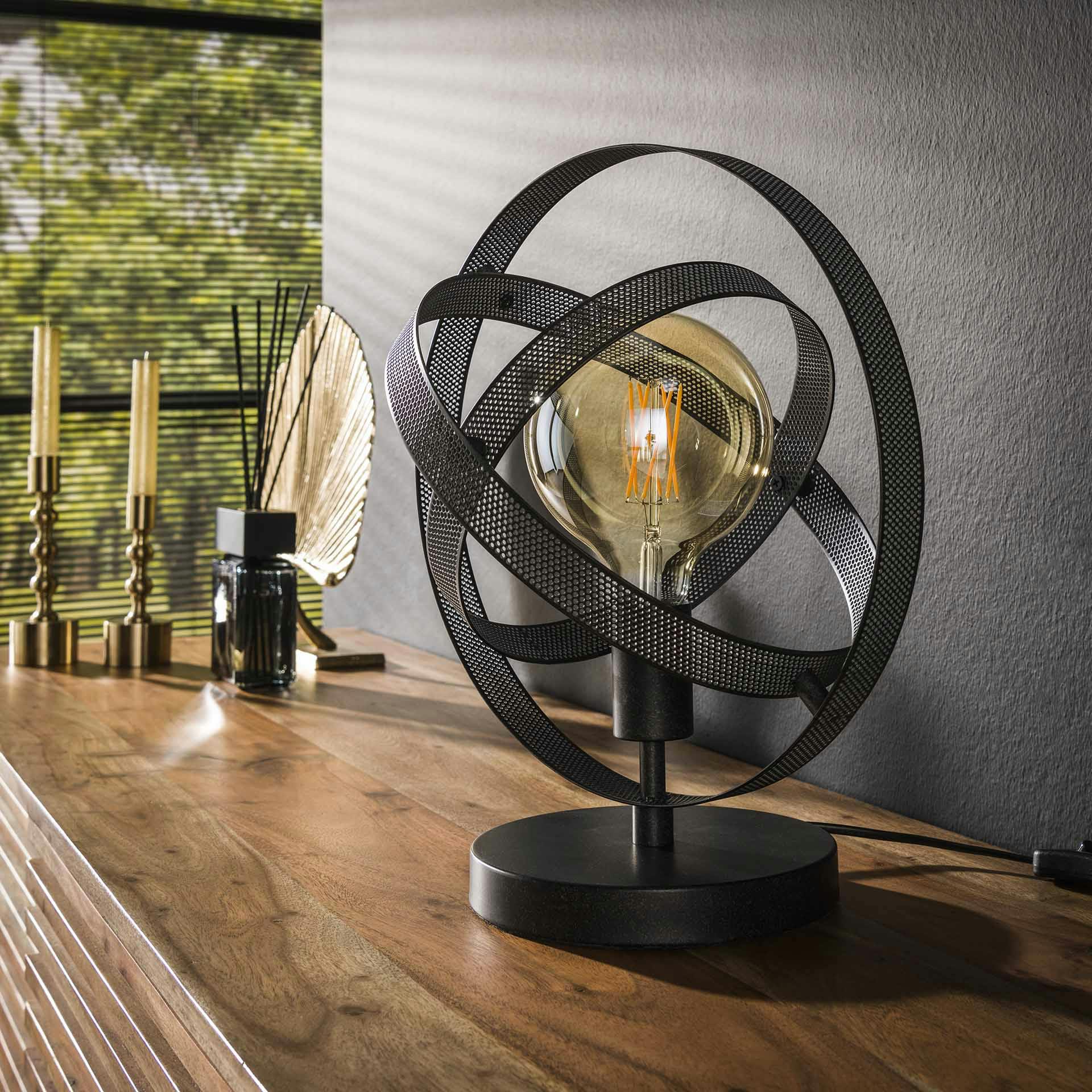 Lampe à poser industrielle forme globe RALF