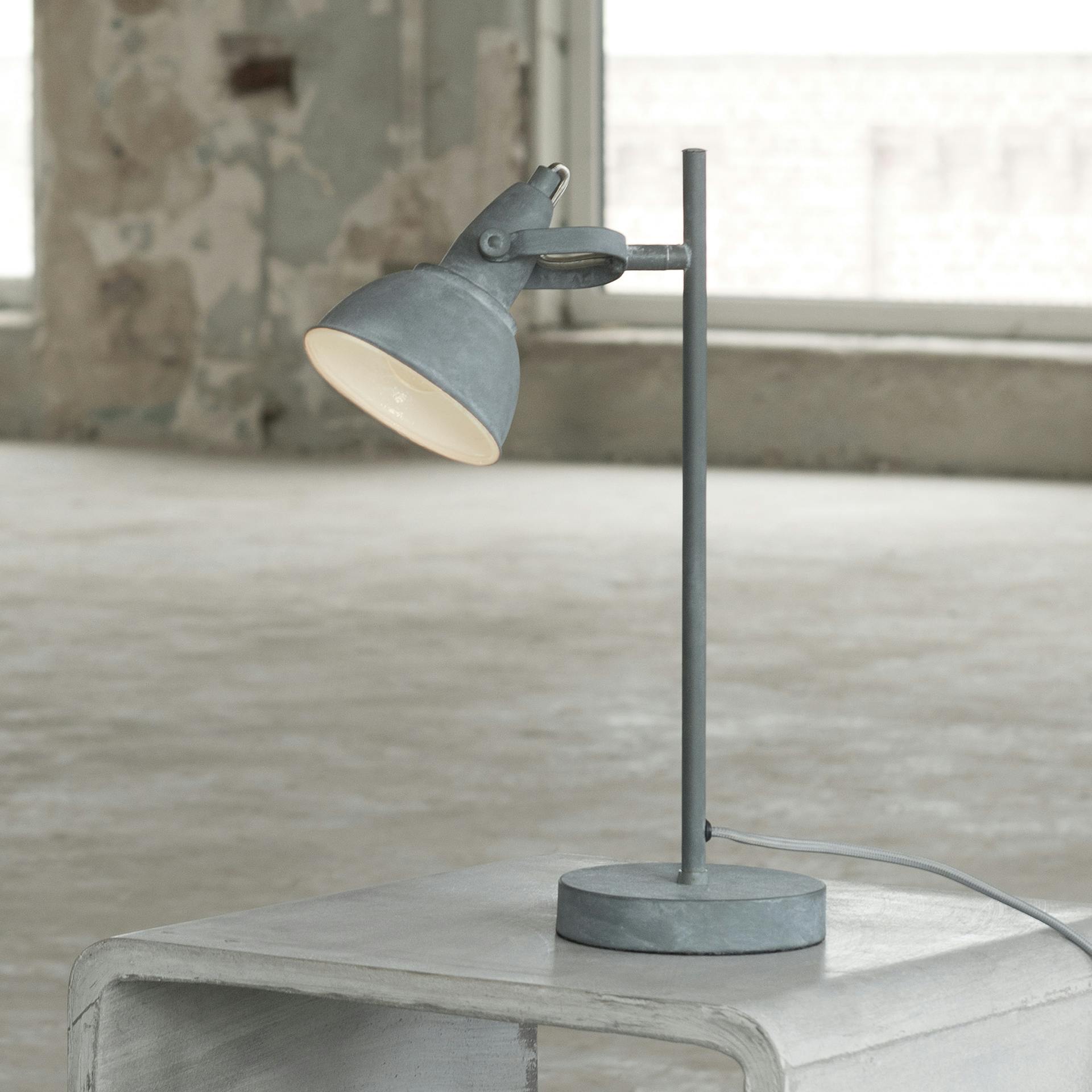 Lampe à poser industrielle grise effet béton RALF