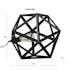 Lampe à poser métal noir forme hexagonale 41cm TRIBECA