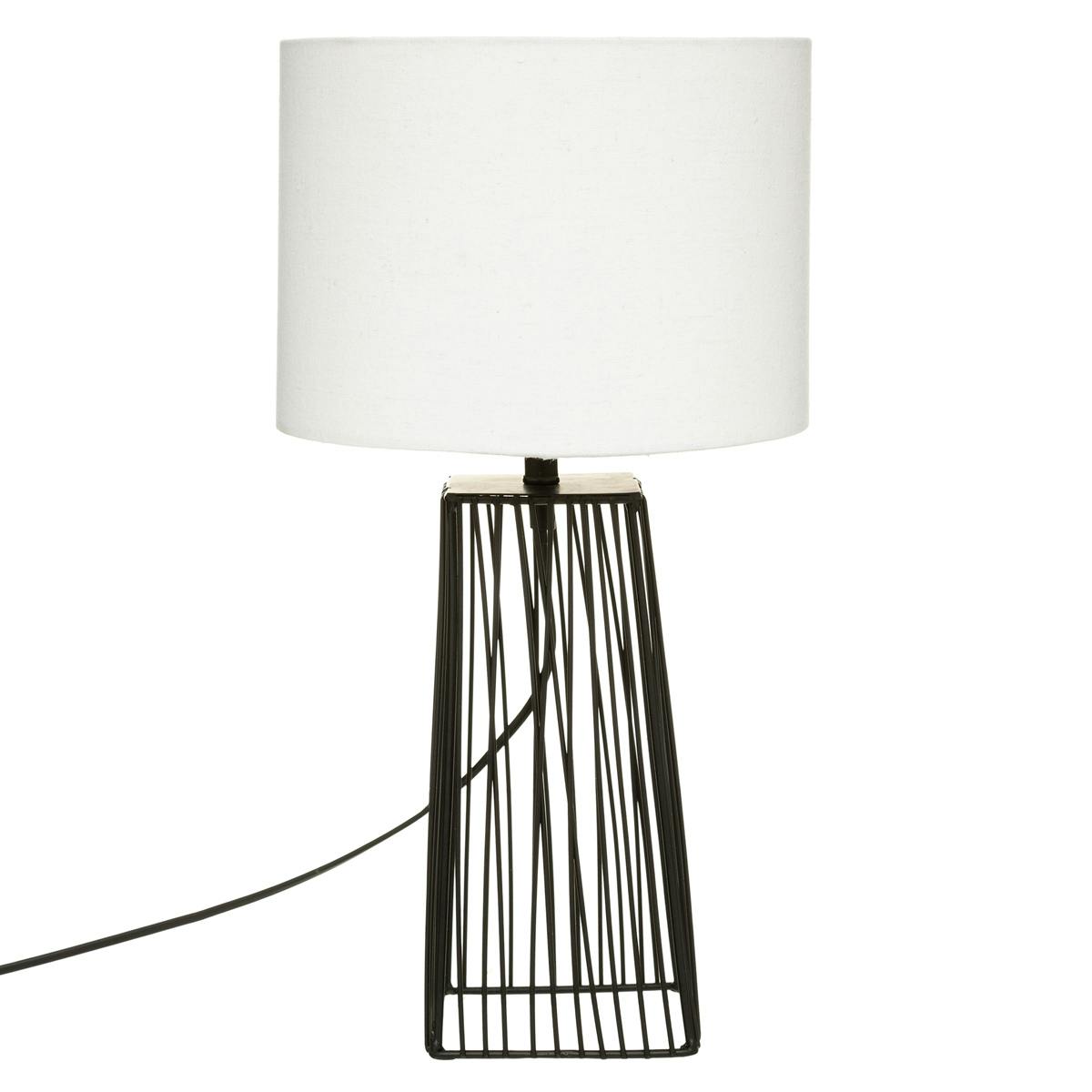 Lampe à poser noir et blanc