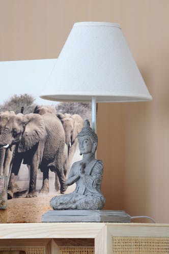 Lampe à poser pied Bouddha méditation