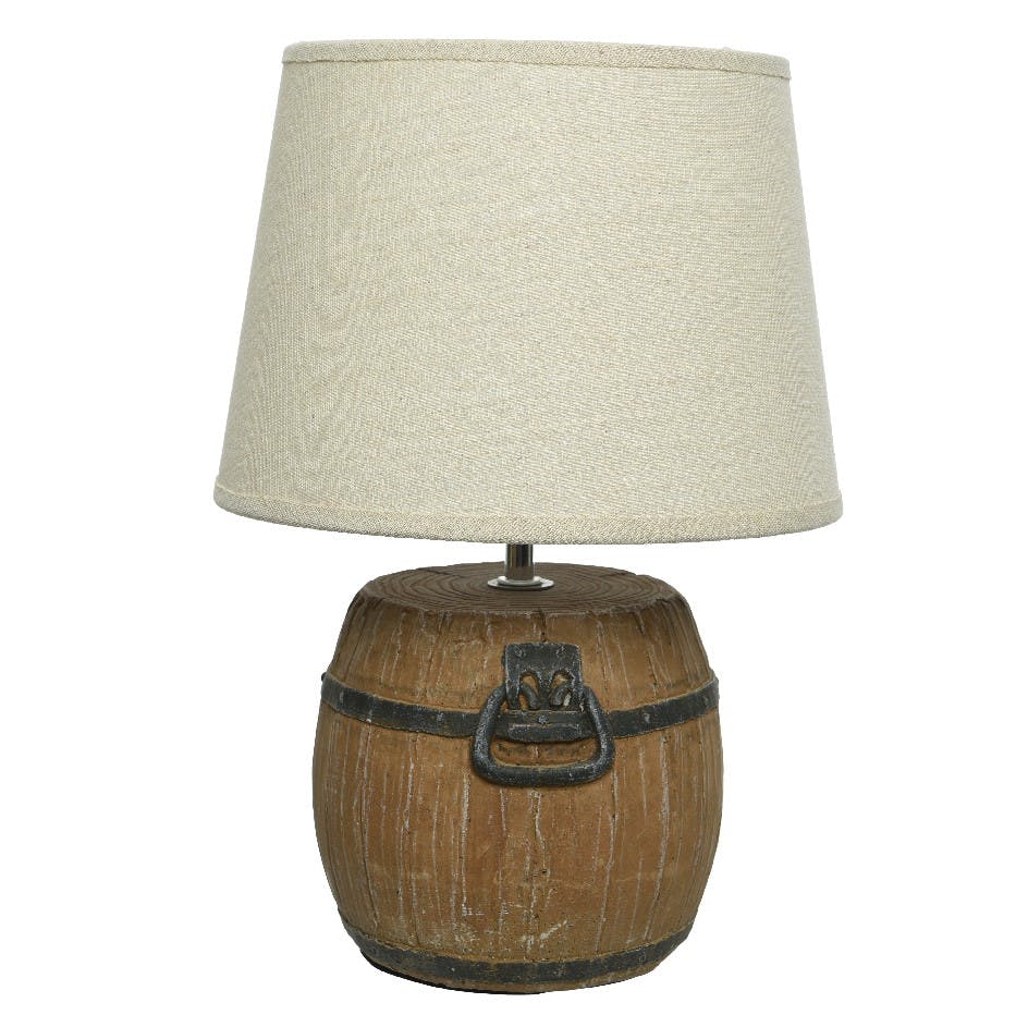 Lampe à poser pied tonneau 38 cm