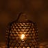 Lampe à poser ronde en bambou noir D45cm