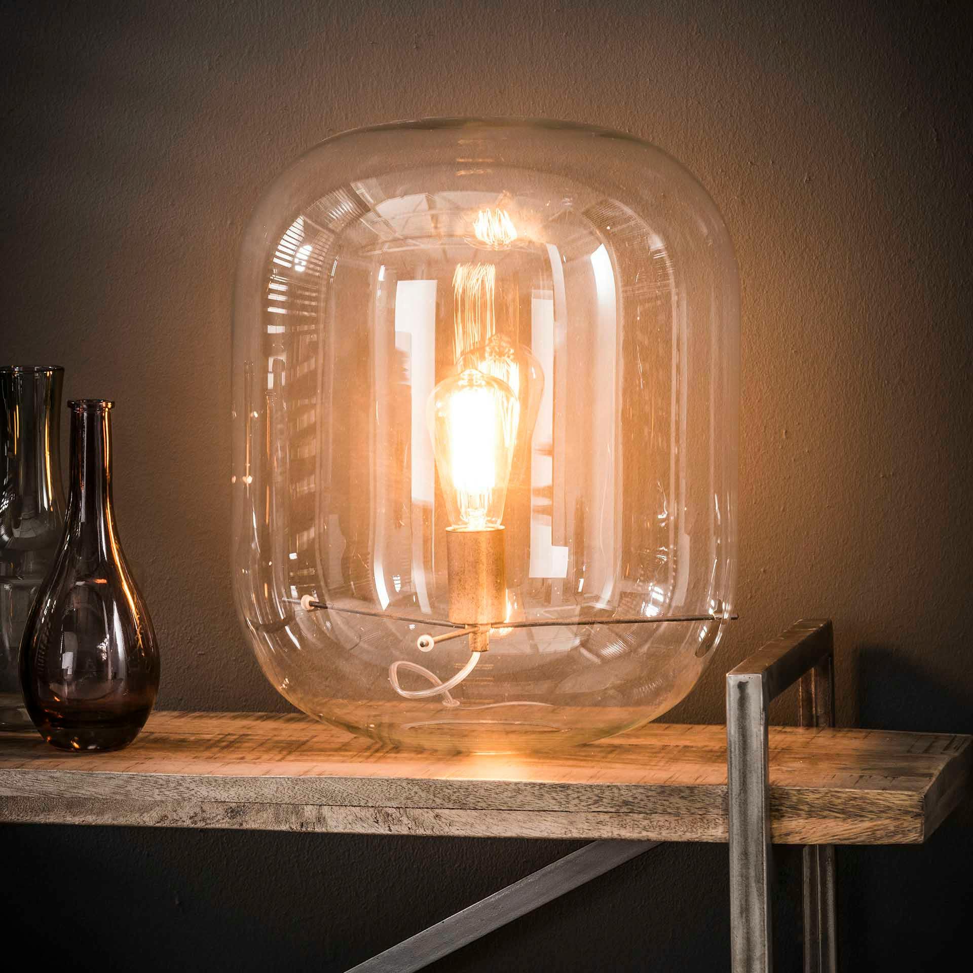 Lampe à poser verre