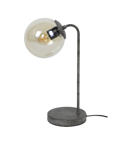 Lampe à poser vintage filaire 1 globe RALF