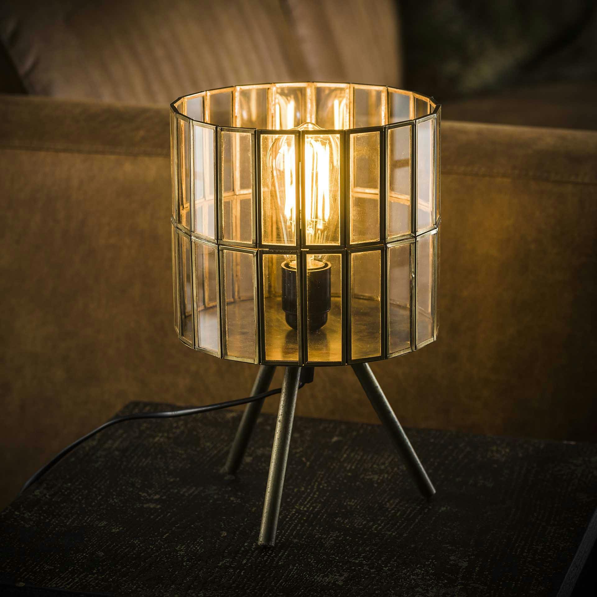 Lampe de chevet vintage gris vieilli TRIBECA