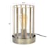 Lampe à poser vintage verre forme cylindre bronze vieilli RALF