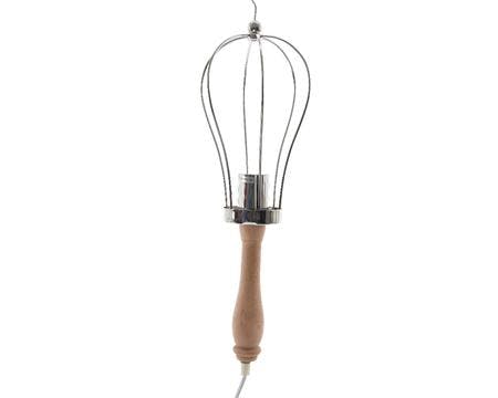 Lampe baladeuse chêne et métal chromé