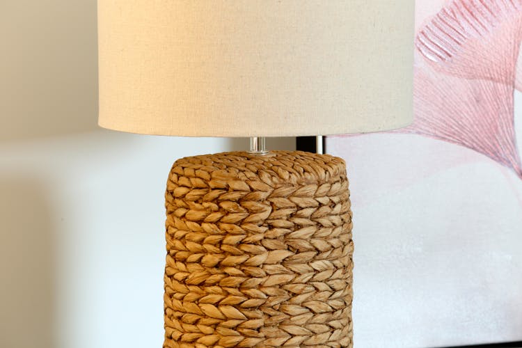 Lampe béton jacinthe d'eau 46 cm