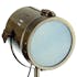 Lampe "Cinéma" métal marron pied bois forme trépied D30xH68cm