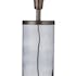 Lampe Cylindrique en métal cuivré en verre grisé D15xH30cm