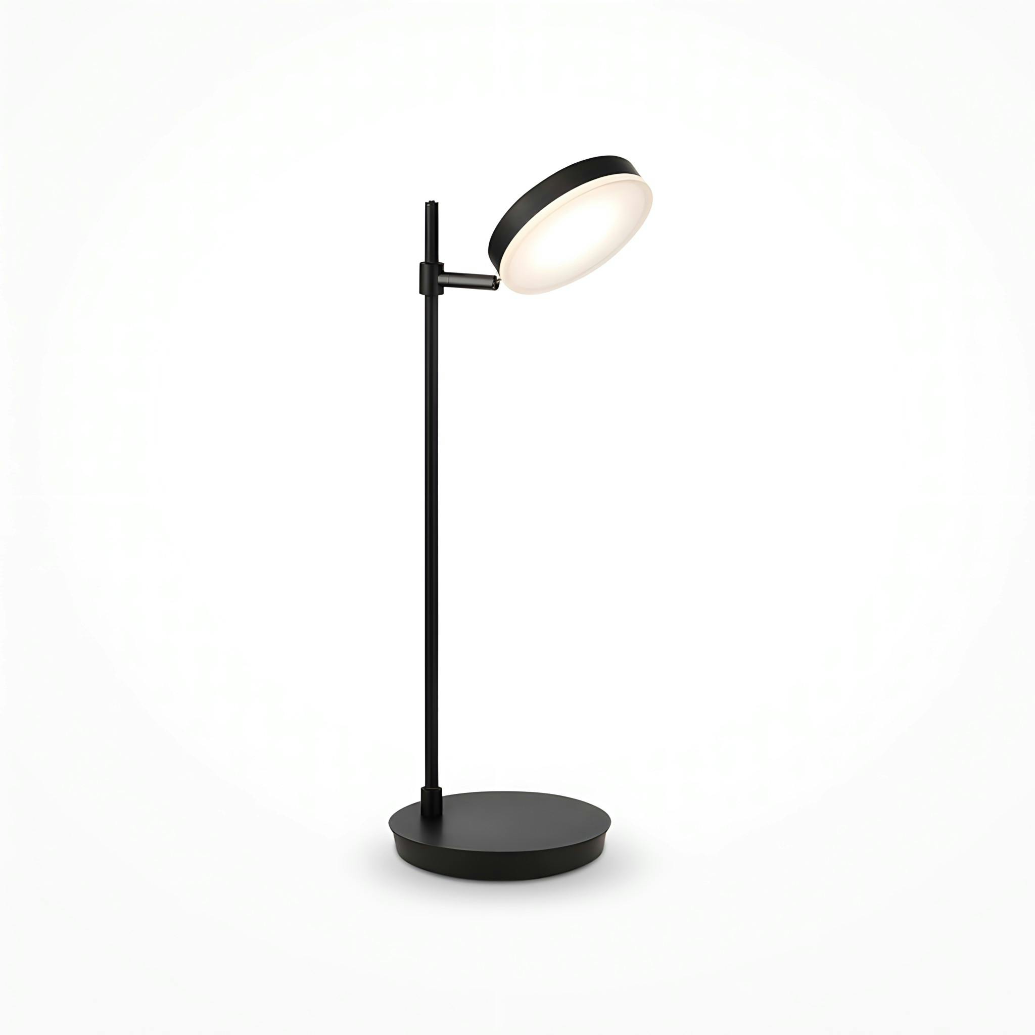 Lampe de bureau articulée LED – tête orientable noire OCALA