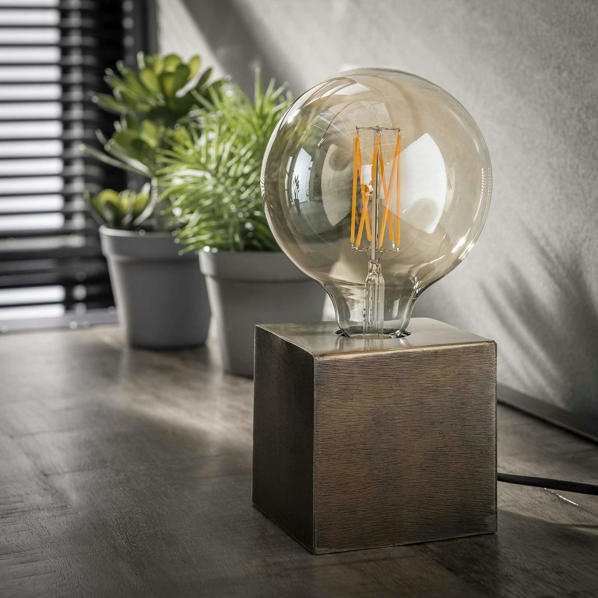 Lampe de chevet vintage bronze vieilli TRIBECA