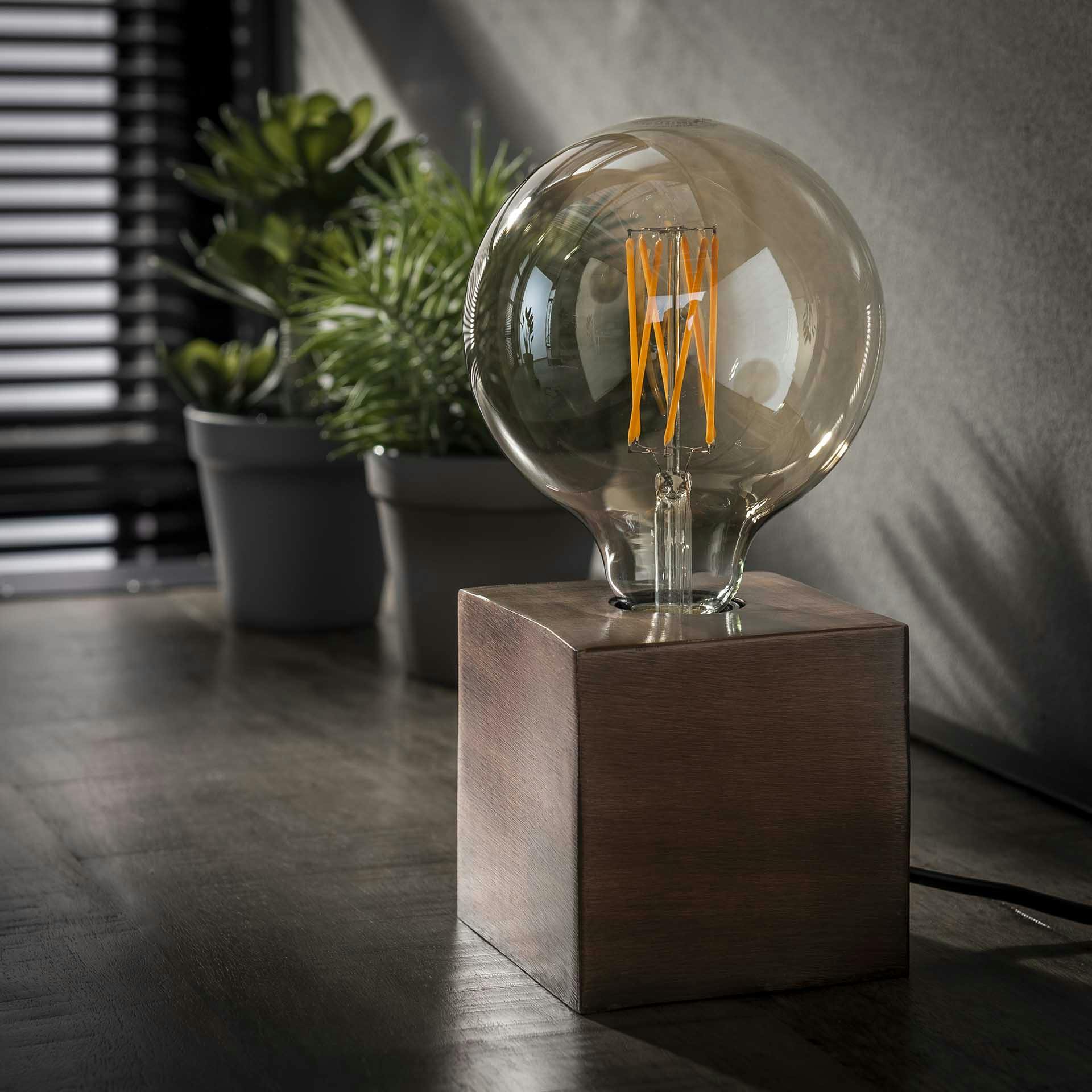 Lampe de chevet vintage cuivre vieilli TRIBECA