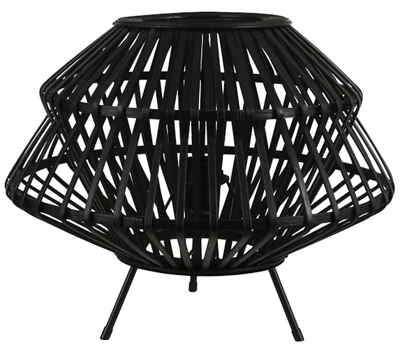 Lampe de table filaire métal noir D 41 cm