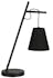 Lampe de table métal noir abat-jour suspendu H 50 cm