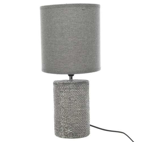 Lampe en céramique grise D20xH55cm