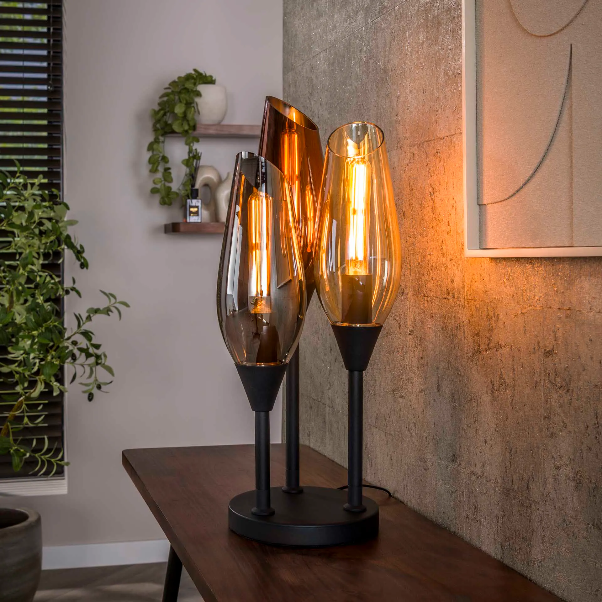 Lot De 3 Lampes Torches De Table En Verre Argenté/Transparent/Blanc - 454 ML Avec Mèches Et Éteignoir
