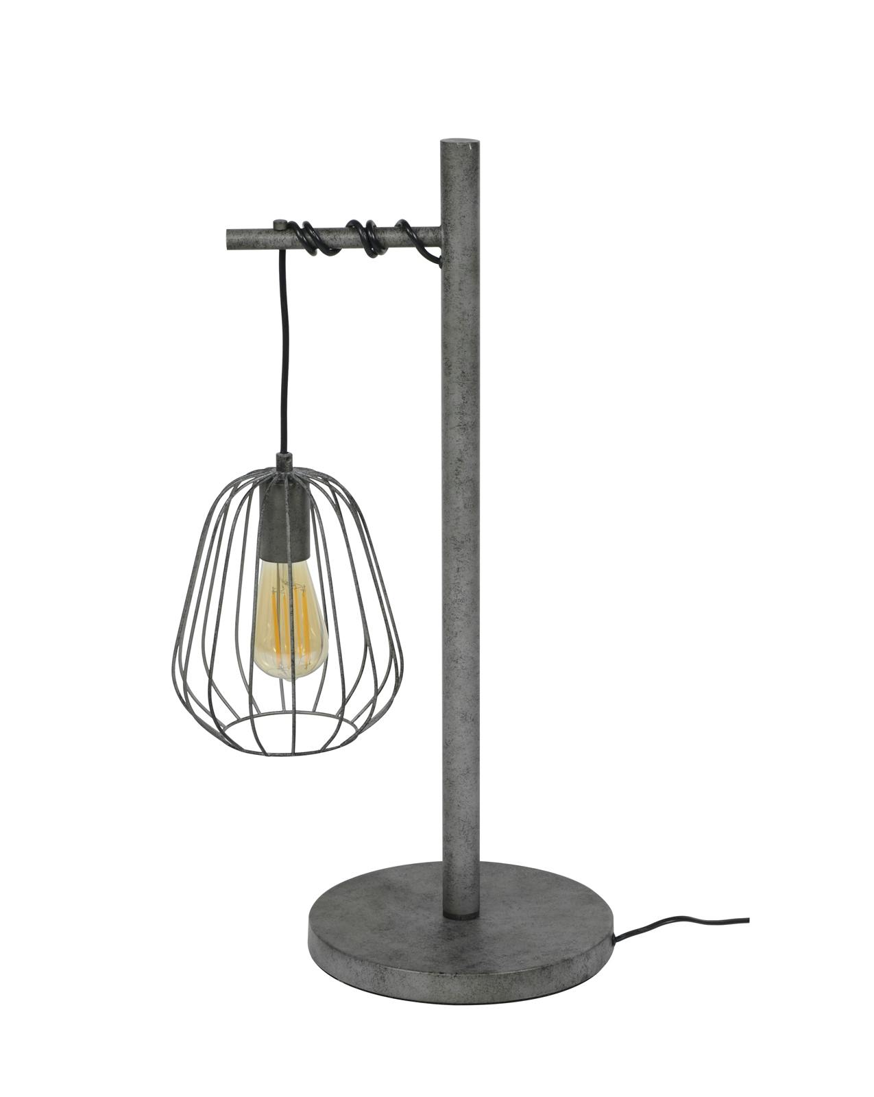 Lampe industrielle à poser métal vieilli H66 cm TRIBECA