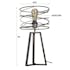 Lampe industrielle abat-jour tourbillon trépied