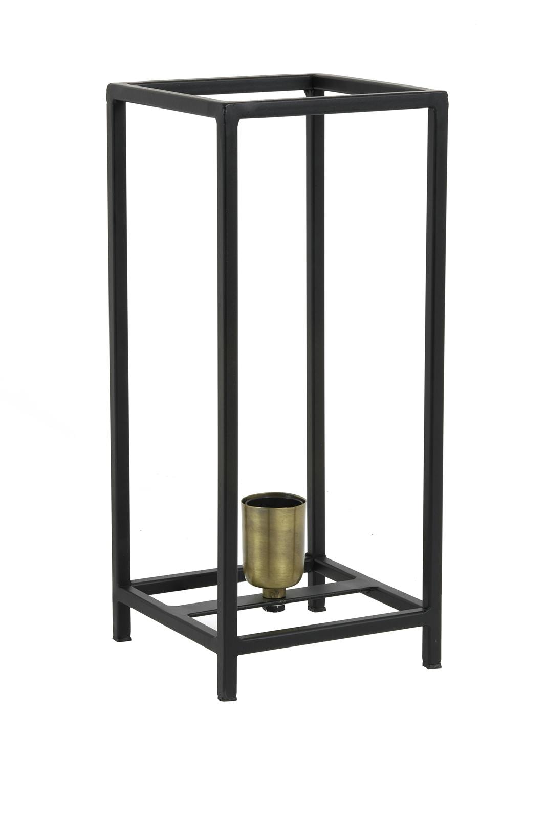 Lampe lanterne contemporaine métal noir mat grand modèle