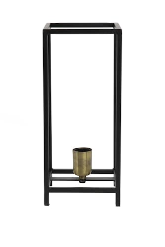 Lampe lanterne contemporaine métal noir mat grand modèle