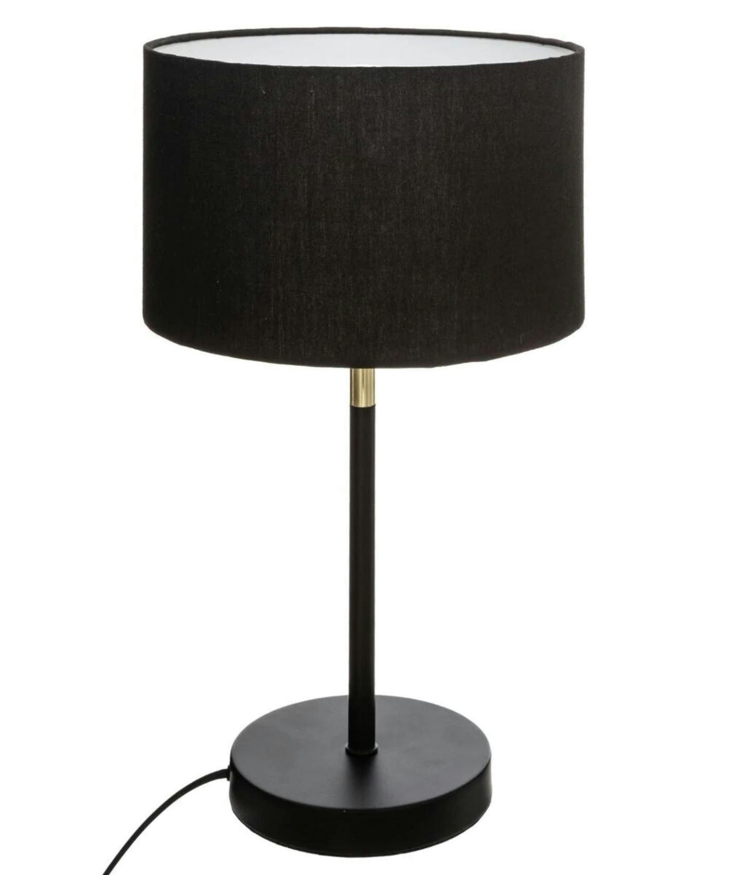 Lampe noir et or