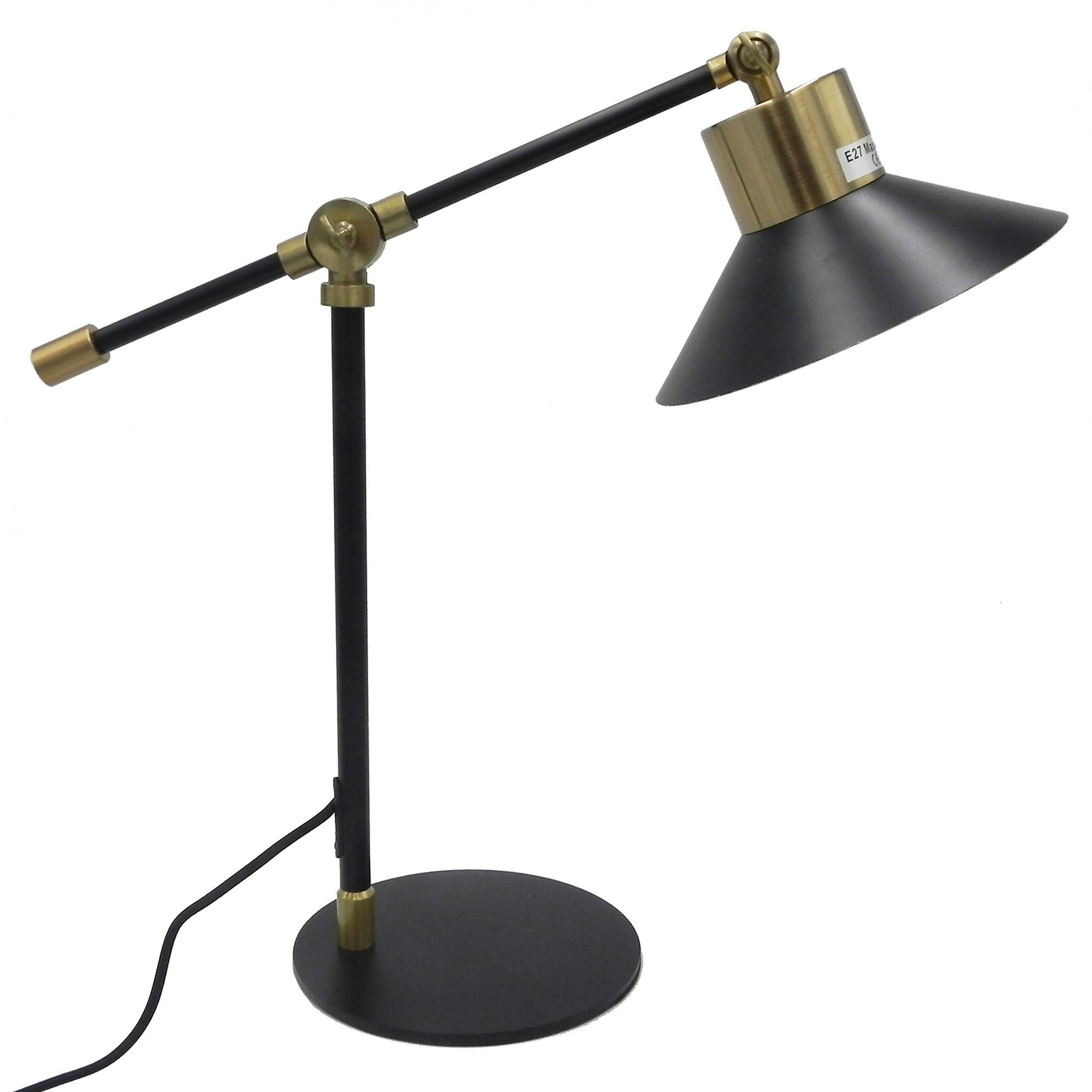 Lampe noir mat 55 cm