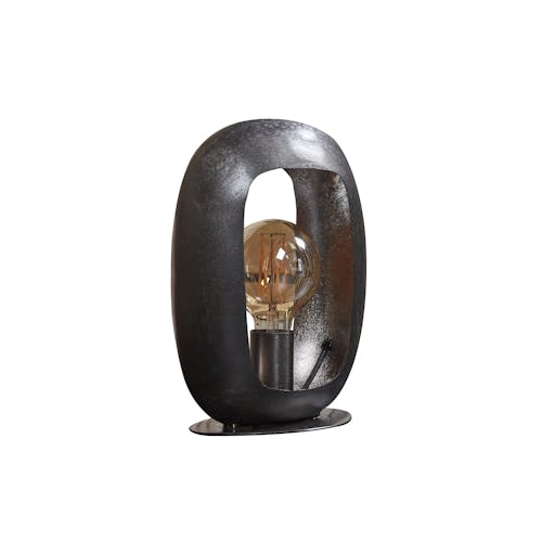 Lampe noire avec cadre épais 30 cm RALF