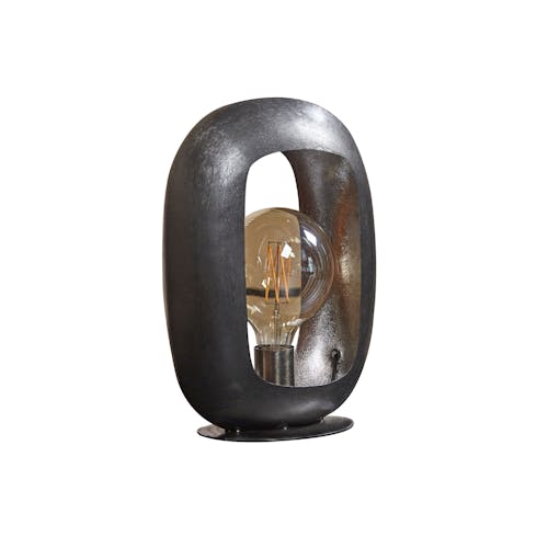 Lampe noire avec cadre épais 35 cm RALF