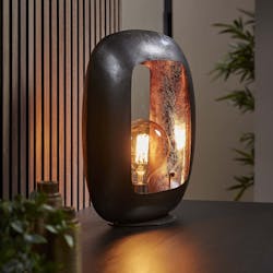 Lampe noire avec cadre épais 44 cm RALF
