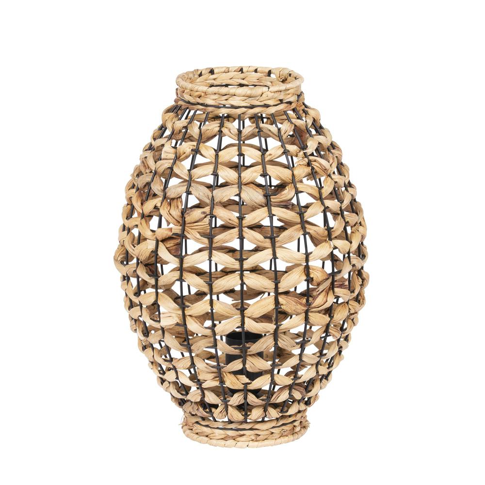 Lampe tube fibre naturel h:36cm